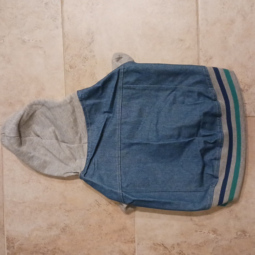 Top Paw Denim Hoodie Jacket